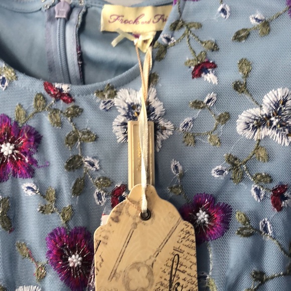FROCK and FRILL gorgeous embroidered dress size 2 - Picture 4 of 7